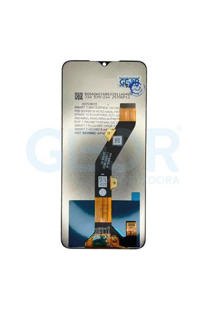 TELA INFINIX HOT 30i/SMART 7/X6515/ ITEL A50 A70 sem aro - AMERICANO